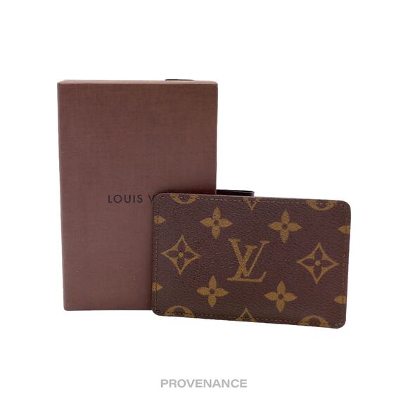 🔴 Louis Vuitton Card Holder Wallet - Monogram Small "f" - Picture 1 of 6